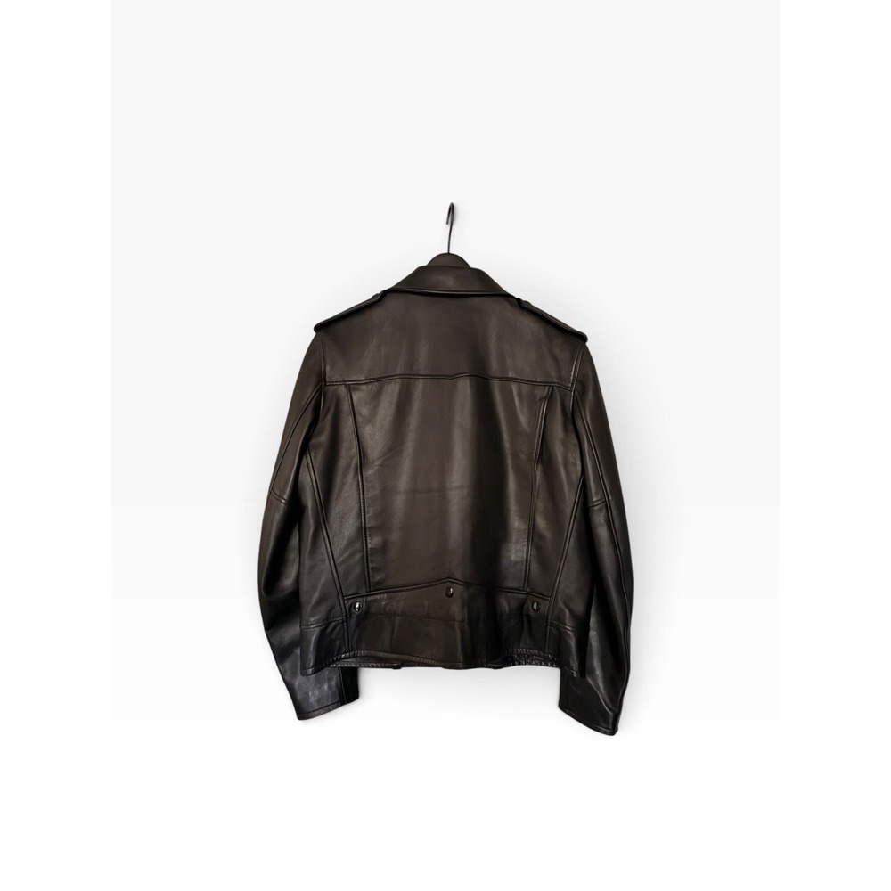 Saint Laurent Paris L01 Studded Lambskin Leather Biker Jacket – Black – Size 54 - Picture 2 of 16